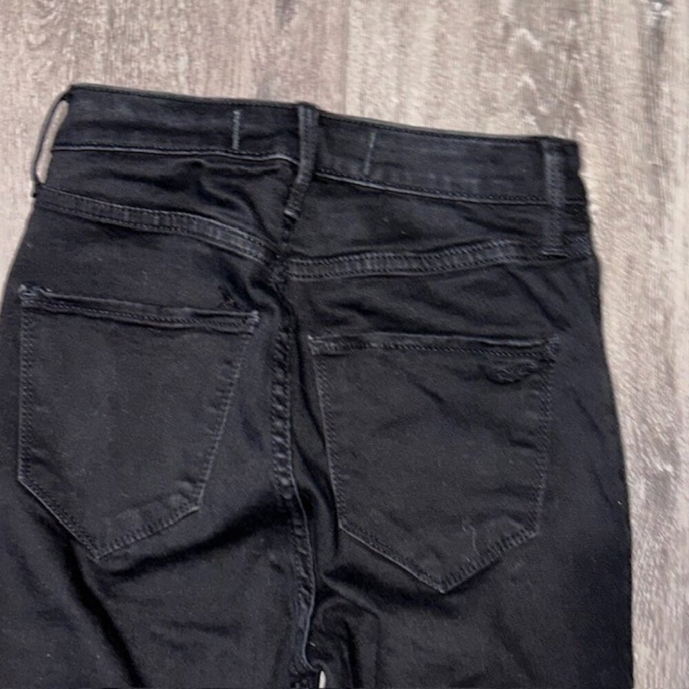 Hollister Womens 1S 25x26 High Rise Jeans Legging Denim Black Pants - Picture 5 of 5